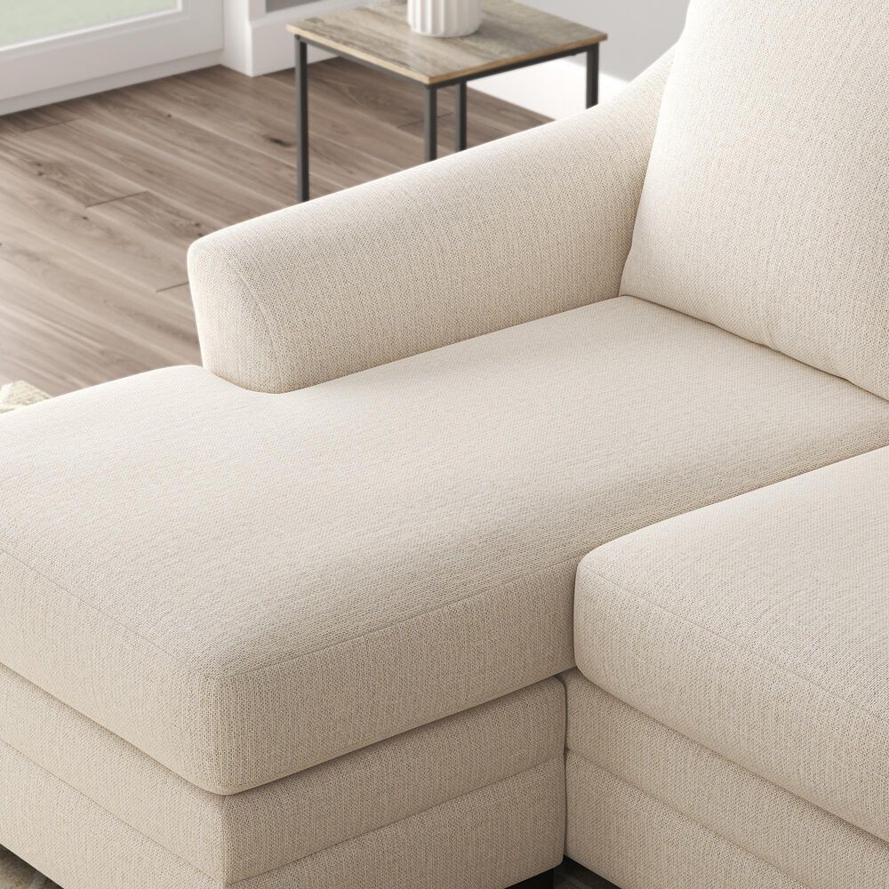 Ashley Lango Stationary Queen Sofa Chaise Sleeper in Jute, , large