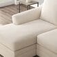 Ashley Lango Stationary Queen Sofa Chaise Sleeper in Jute, , large
