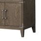 Lexora Home Laurel 80" Double Bathroom Vanity in Grey Oak with White Carrara Marble Top and Rectangular Sinks, , large