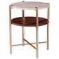 Southern Enterprises Ardmillan End Table in Brass/Tobacco/White, , large