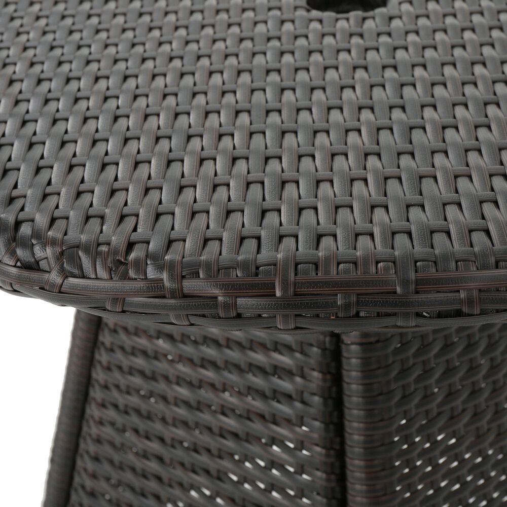Hearth and Haven Corsica Patio Bistro Table in Brown, , large