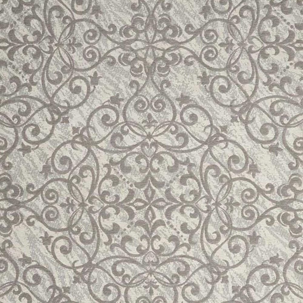 Nourison Damask DAS01 2&#39;3&quot; x 3&#39;9&quot; Ivory and Grey Area Rug, , large
