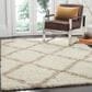 Safavieh Dallas Shag SGD257B-5 5"1" x 7"6" Ivory/Beige Area Rug, , large