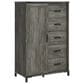 Ashley Frandern 5-Drawer Dressing Chest in Rustic Warm Gray, , large