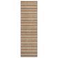 Dalyn Rug Company Soft Essentials Striped Paprika 2"3" x 7"6" Indoor/Outdoor Runner, , large