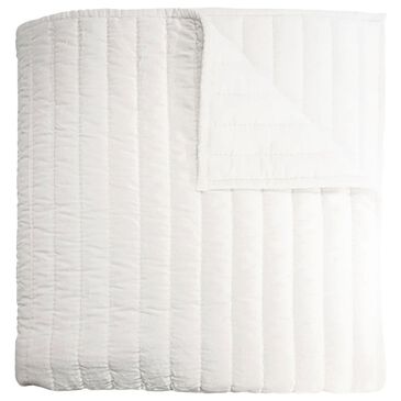Kevin O"Brien Studio Channel Velvet King Quilt in White, , large