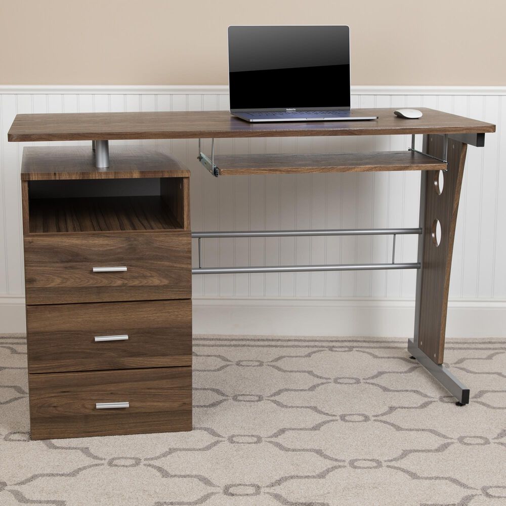Flash Furniture Desk in Brown, , large