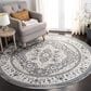 Safavieh Isabella ISA936F 6"7" Round Gray and Cream Area Rug, , large