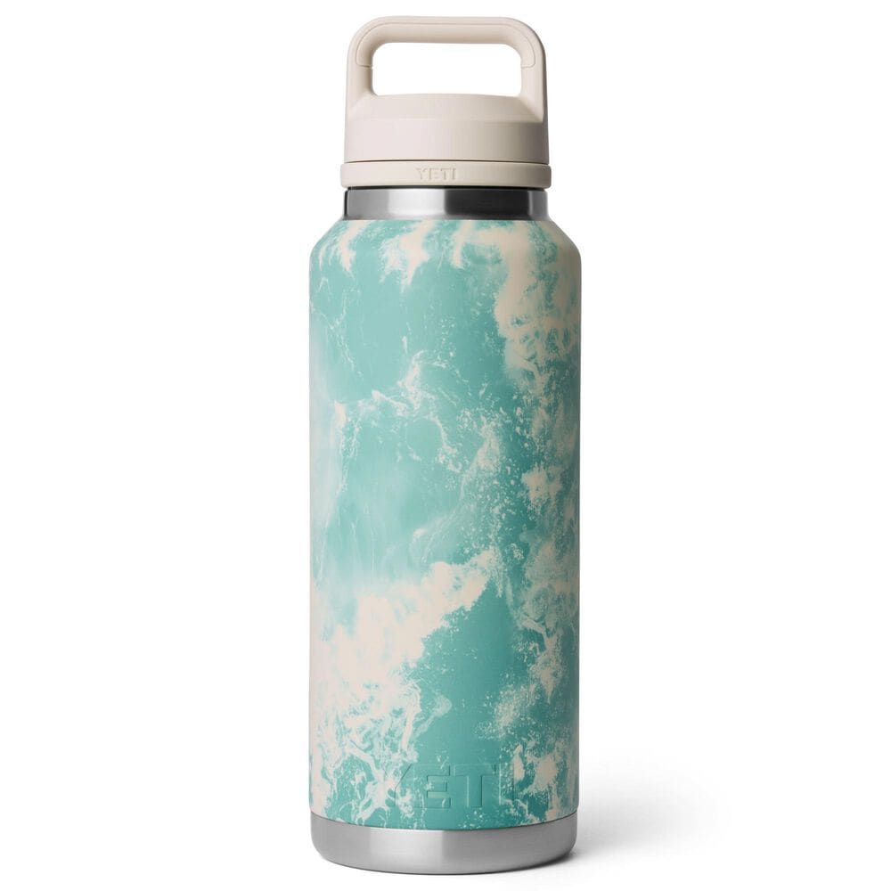 YETI Rambler 46 Oz Water Bottle with Color-Matched Straw Cap in Sea View, , large