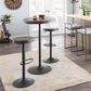 Lumisource Dakota 43" Adjustable Bar Table in Brown and Grey, , large