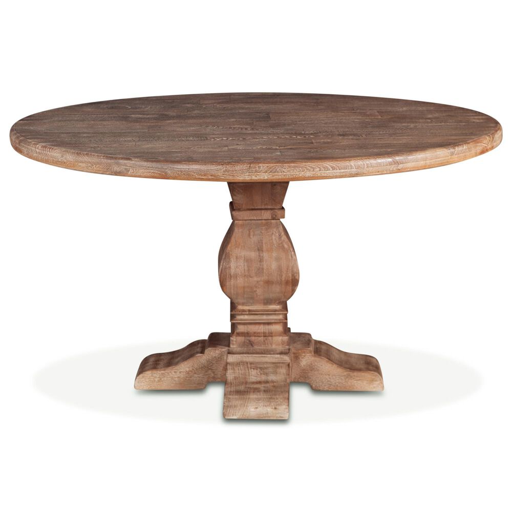 Home Trends &amp; Design San Rafael 48&quot; Round Dining Table in Antique Oak - Table Only, , large