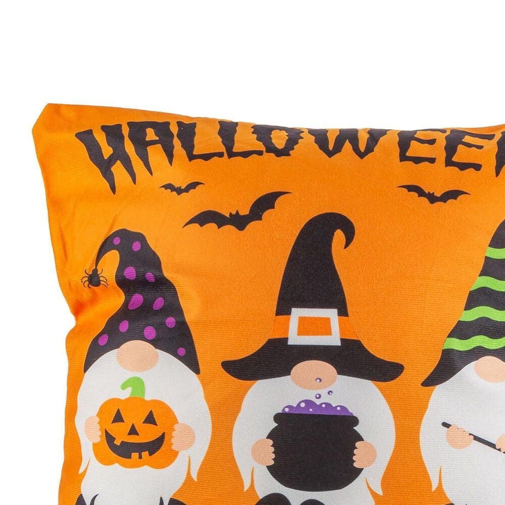 The Gerson Company 16" Halloween Gnome Throw Pillow in Orange (Set of 2), , large