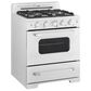 Unique Appliances Classic Retro 30" Pro Convection Gas Range in Marshmallow White, , large
