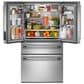 KitchenAid 30 Cu. Ft. French Door Refrigerator with FreshChill Full-Width Drawer in PrintShield Stainless Steel, , large