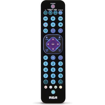 RCA Universal 4-Device Rechargeable Remote in Black, , large