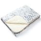 Duke Imports Snow Paisley Plush Throw in White, , large
