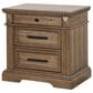 Lifestyle 3 Drawer Nightstand in Brown, , large
