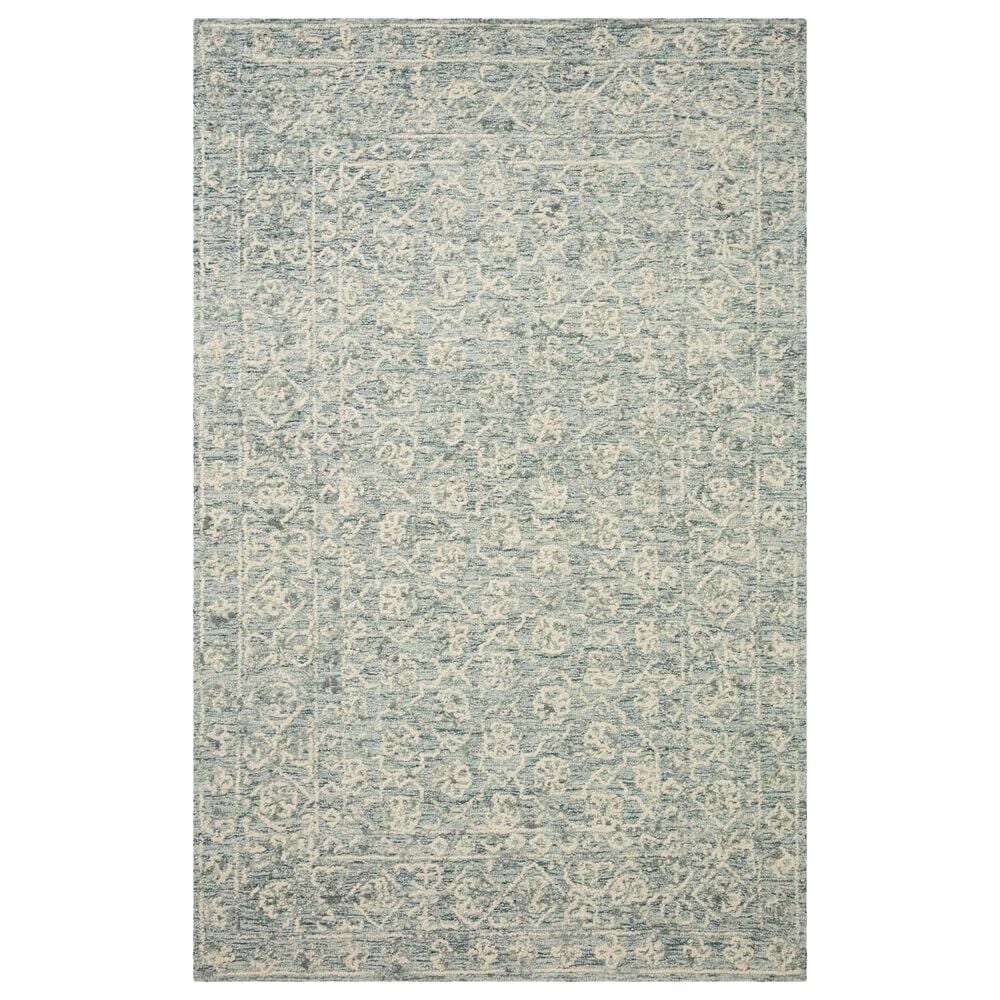 Loloi Cecelia 9"3" x 13" Ocean and Ivory Area Rug, , large