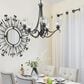 Golden Lighting Parrish 5-Light Chandelier in Black with Seeded Glass, , large