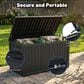 Hearth and Haven 180-Gallon Outdoor Plastic Deck Box in Black, , large