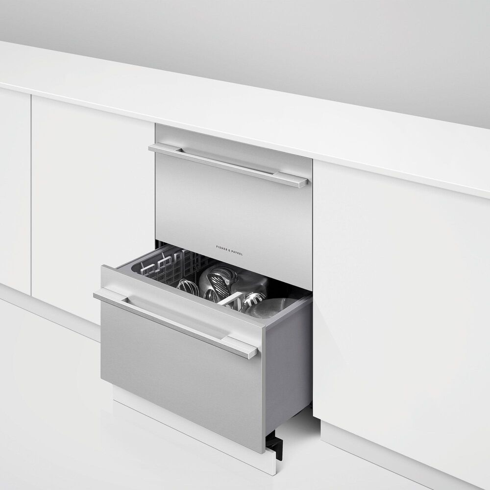 Fisher &amp; Paykel 24&quot; Tall Double Drawer Dishwasher - Panel Sold Separately, , large