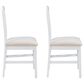 Linon Home Decor Pamela Side Chair in Bright White (Set of 2), , large