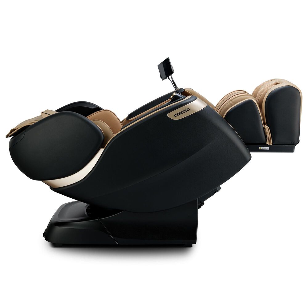 Cozzia Qi SE Duo Power Massage Chair with Topaz Cushion in Black, , large