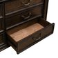 Belle Furnishings Provence Park 3-Piece King Upholstered Shelter Bedroom Set in Chateau Brown, , large