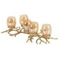 Maple and Jade 19" x 6" Hurricane Lamp in Gold, , large