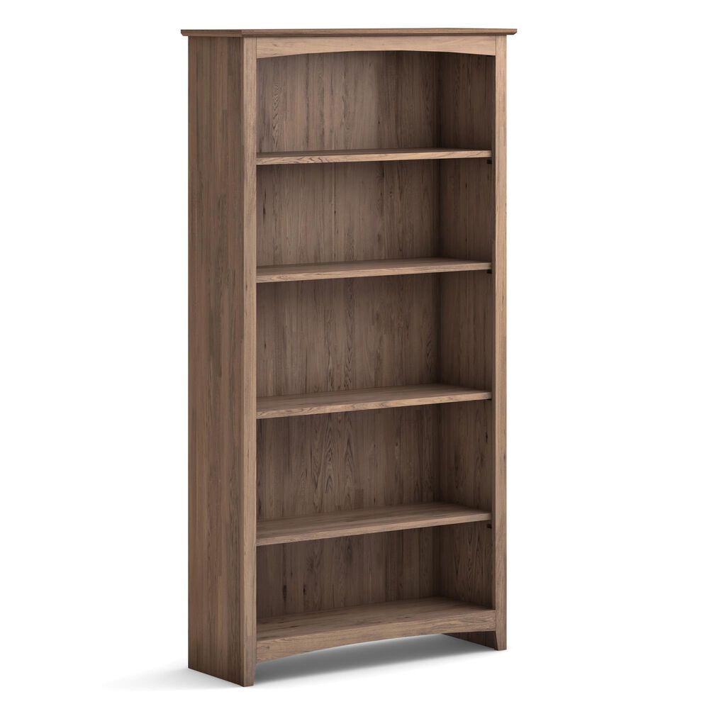 Archbold Furniture Alder 72" Bookcase in Driftwood, , large