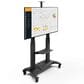 Kanto TV Rolling Stand with Adjustable Shelf and Built-In Handles for 55" - 100" TVs in Black, , large