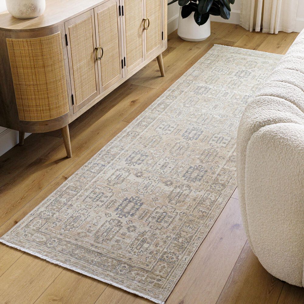 Surya Once Upon a Time Ivory, Tan, Light Gray, Medium Gray and Gray 2&#39;11&quot; x 9&#39;10&quot; Runner, , large