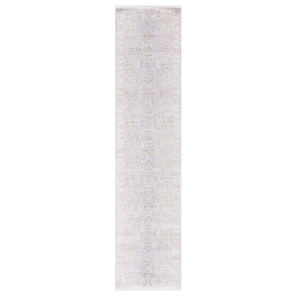 Safavieh Marmara MRM302B 2" x 8" Beige, Blue and Rust Runner, , large