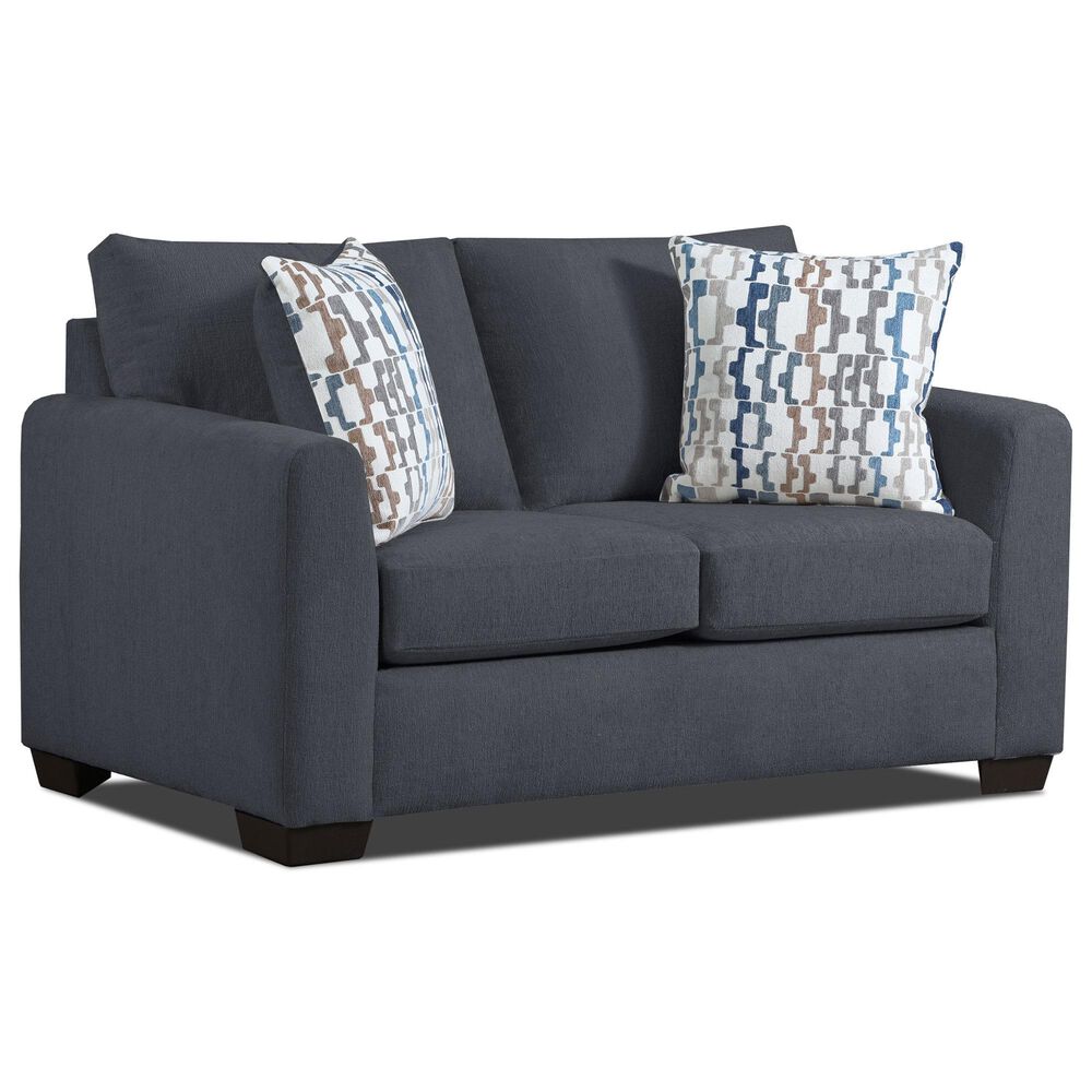 Northwestern Franz Stationary Loveseat in Charcoal, , large