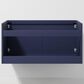 Lexora Home Geneva 36" Single Bathroom Vanity in Navy Blue with 2 cm White Cultured Marble Top and Rectangular Sink, , large