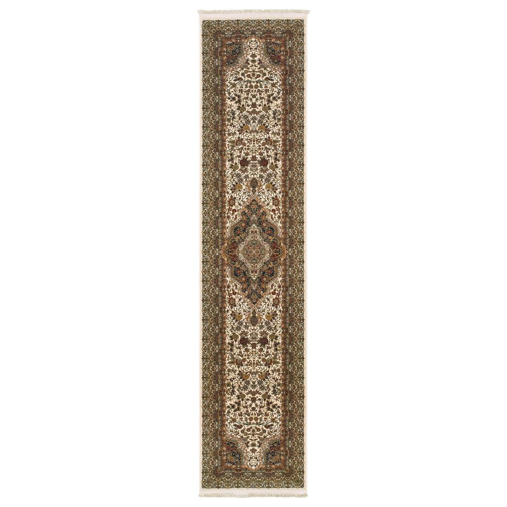 Oriental Weavers Masterpiece 5560W 2&#39;3&quot; x 10&#39; Ivory Runner, , large