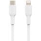 Belkin BoostCharge 3 Ft USB-C to Lightning Cable in White, , large