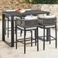 Blue River Felicia 5-Piece Patio Bar Set in Black, , large