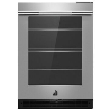 JennAir RISE 24" Left Swing Under Counter Glass Door Refrigerator in Stainless Steel, , large