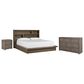 Riva Ridge Modern Loft King Platform Bed with Dresser and Nightstand in Greystone, , large