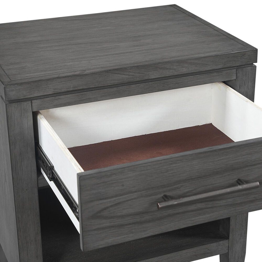 Riva Ridge Preston 1-Drawer Nightstand in Urbane Grey, , large