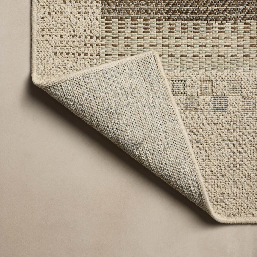 Loloi Saylor Ivory and Earth 7'6" x 10' Indoor/Outdoor Area Rug, , large