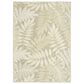 Nourison Aloha ALH18 Ivory and Sage 5"3" x 7"5" Indoor/Outdoor Area Rug, , large