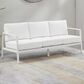 Linon Home Decor Holland Outdoor Sofa with White Cushions in White, , large