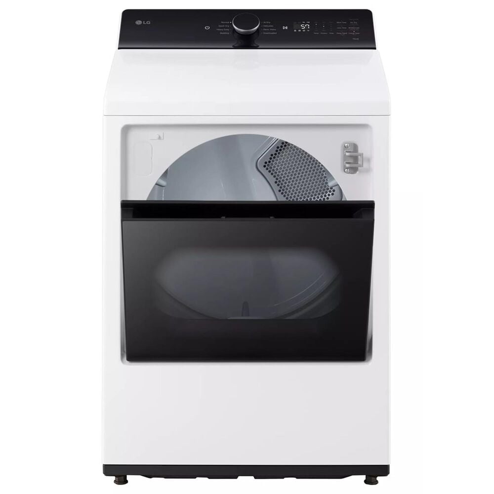 LG 5.3 Cu. Ft. Top Load Washer and 7.3 Cu. Ft. Electric Dryer with AI Sensing in Alpine White, , large