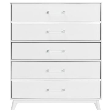 Oxford Baby Holland 5-Drawer Chest in Cloud White, , large