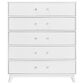 Oxford Baby Holland 5-Drawer Chest in Cloud White, , large