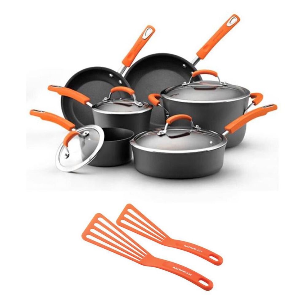 Rachael Ray 12-Piece Set Pan and Turner in Orange, , large