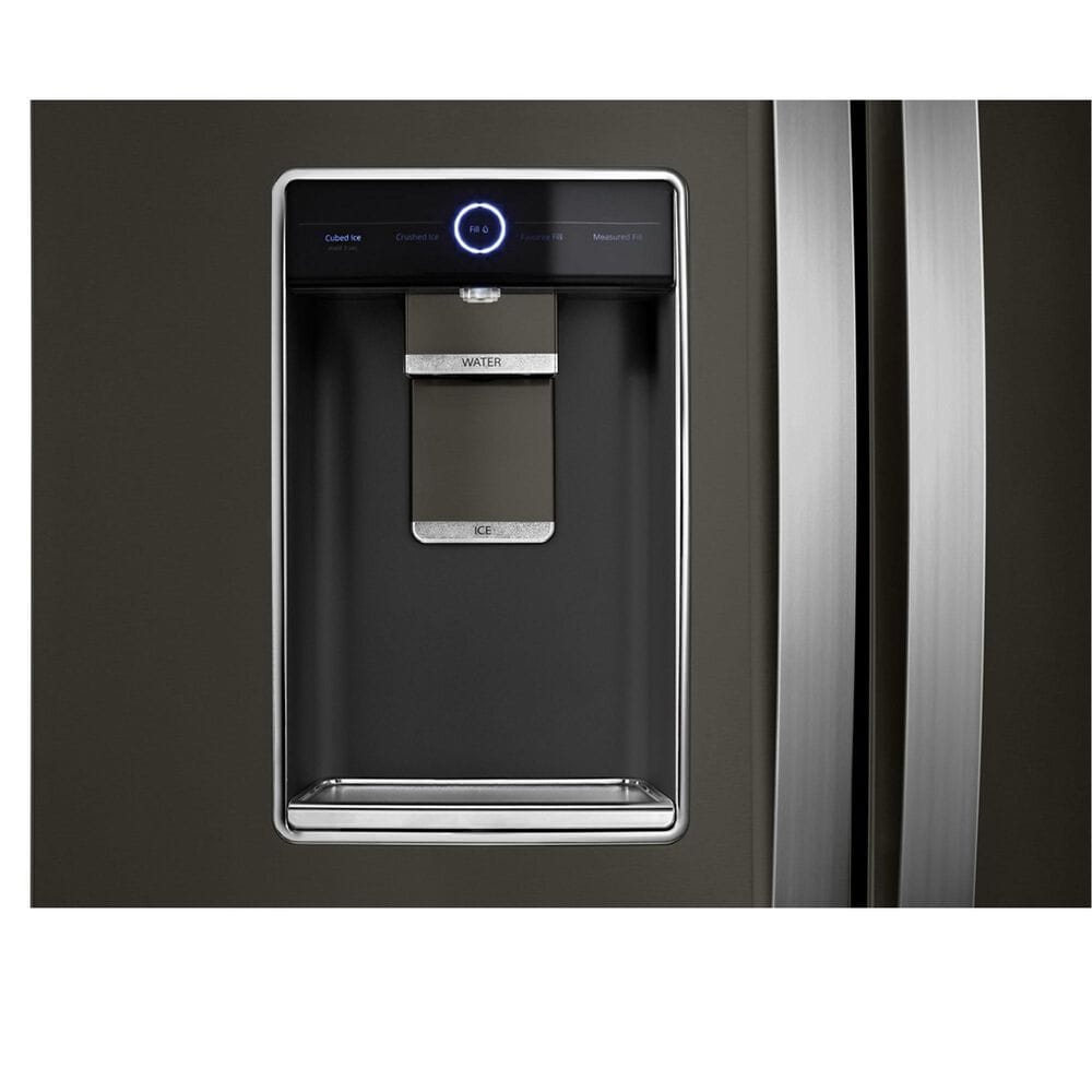 Whirlpool 23.8 Cu. Ft. Counter-Depth French Door Refrigerator in Fingerprint Resistant Black Stainless Steel, , large