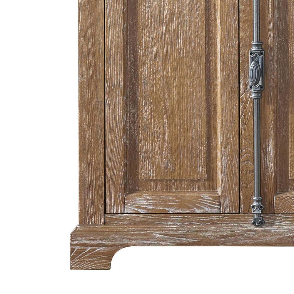 James Martin Vanities Providence 72&quot; Double Bathroom Vanity in Driftwood with 3 cm Eternal Jasmine Pearl Quartz Top and Rectangular Sinks, , large